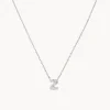 Hot Diamond Letter Z Necklace in Silver Letter Jewellery | Natural Diamonds