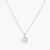 New Diamond Mini Disc Necklace in Silver Bridal Gifts | Family Gifts