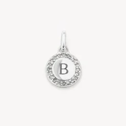 New Diamond Mini Disc Necklace in Silver Bridal Gifts | Family Gifts