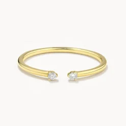 Outlet Diamond Open Stacker Ring in 10k Gold Bridal Gifts | Under $300