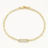 Discount Diamond Paperclip Chain Bracelet in 10k Gold Best Selling Gifts | Gifts For Her