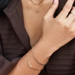Discount Diamond Paperclip Chain Bracelet in 10k Gold Best Selling Gifts | Gifts For Her