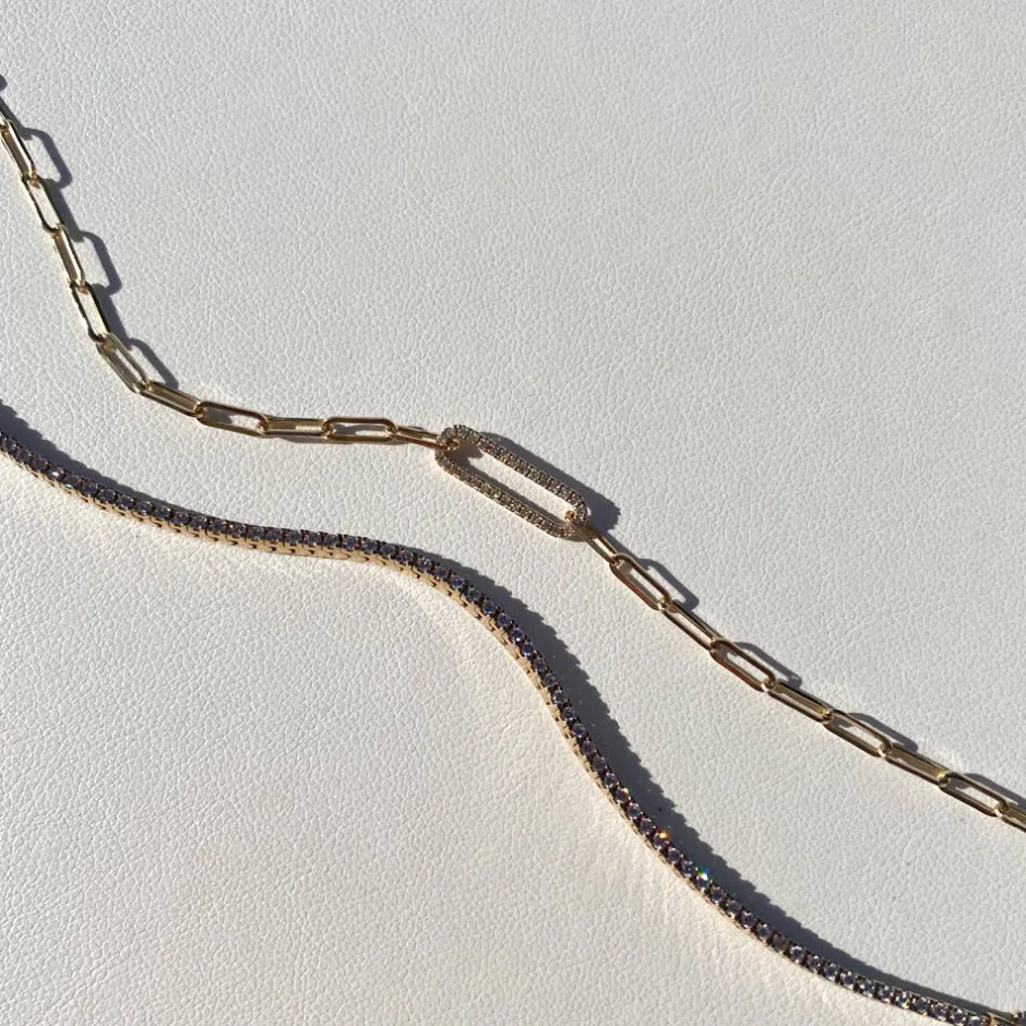 Discount Diamond Paperclip Chain Bracelet in 10k Gold Best Selling Gifts | Gifts For Her