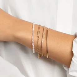 Discount Diamond Paperclip Chain Bracelet in 10k Gold Best Selling Gifts | Gifts For Her