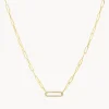 Clearance Diamond Paperclip Chain Necklace in 10k Gold Best Selling Gifts | Gifts For Her