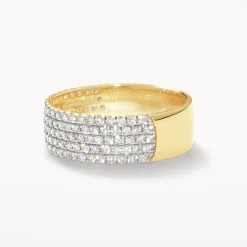 Fashion Diamond Pave Boyfriend Ring in 10k Gold Best Selling Gifts | Gifts For Her