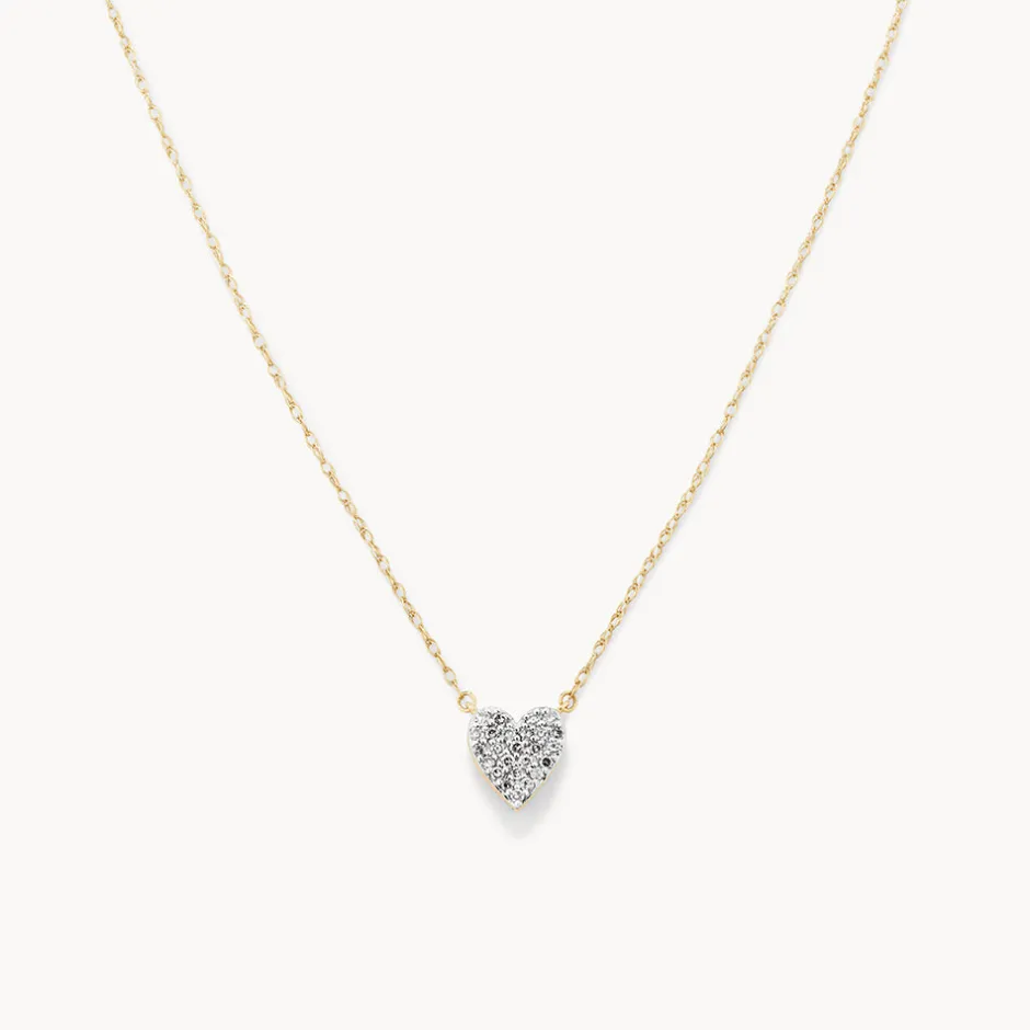 Discount Diamond Pave Heart Necklace in 10k Gold Best Selling Gifts | Gifts For Her