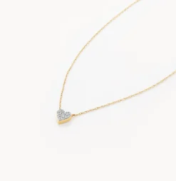 Discount Diamond Pave Heart Necklace in 10k Gold Best Selling Gifts | Gifts For Her
