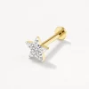 Discount Diamond Star Helix Single Stud Earring in 10k Gold Symbolic Jewellery | Natural Diamonds