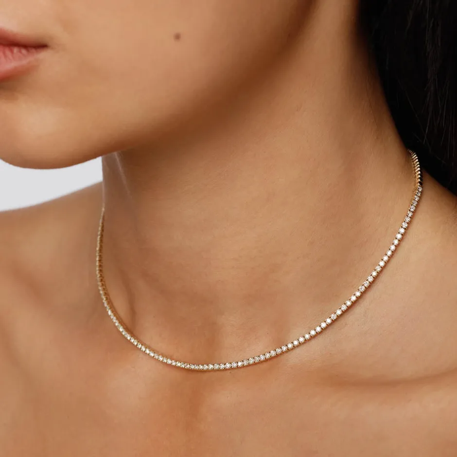 Discount Diamond Tennis Necklace in 10k Gold Best Selling Gifts | Gifts For Her