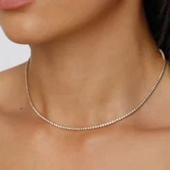 Discount Diamond Tennis Necklace in 10k Gold Best Selling Gifts | Gifts For Her