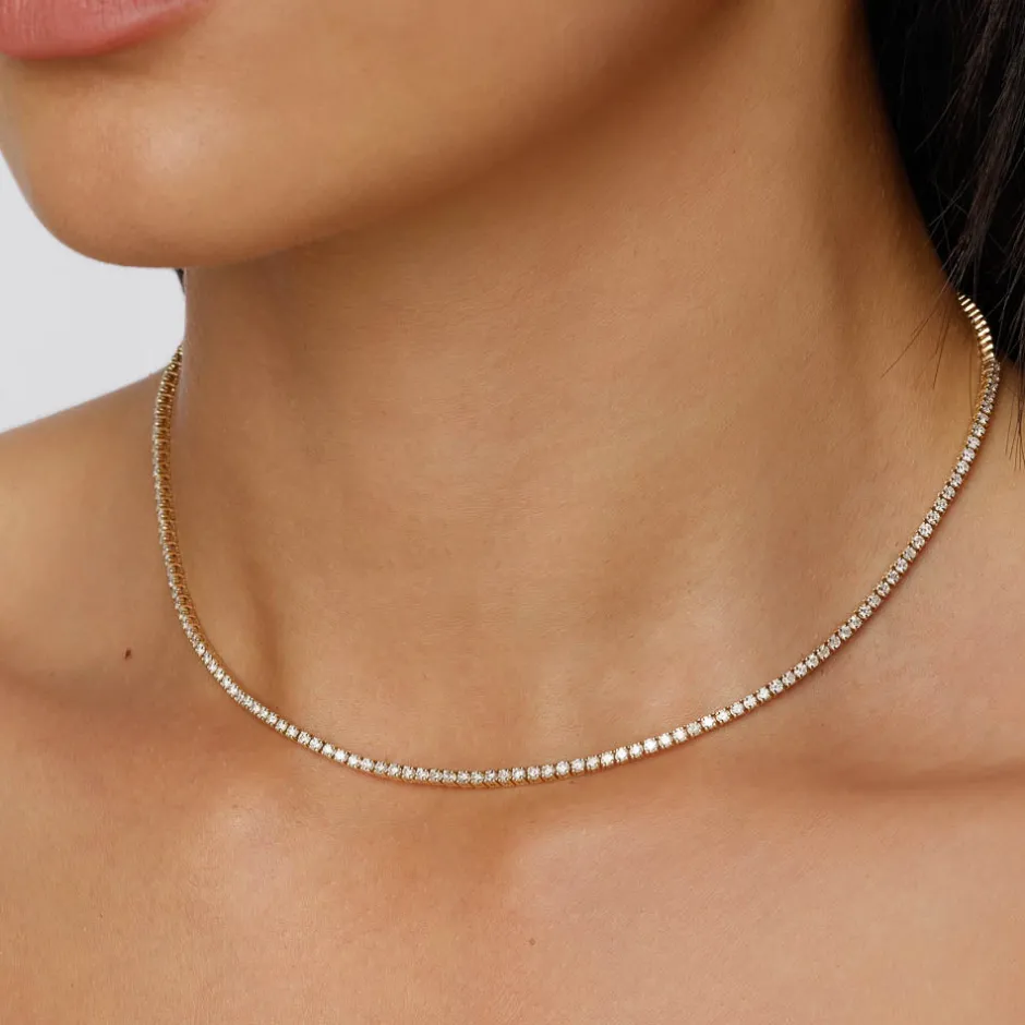 Discount Diamond Tennis Necklace in 10k Gold Best Selling Gifts | Gifts For Her