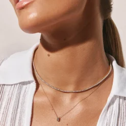 Discount Diamond Tennis Necklace in 10k Gold Best Selling Gifts | Gifts For Her