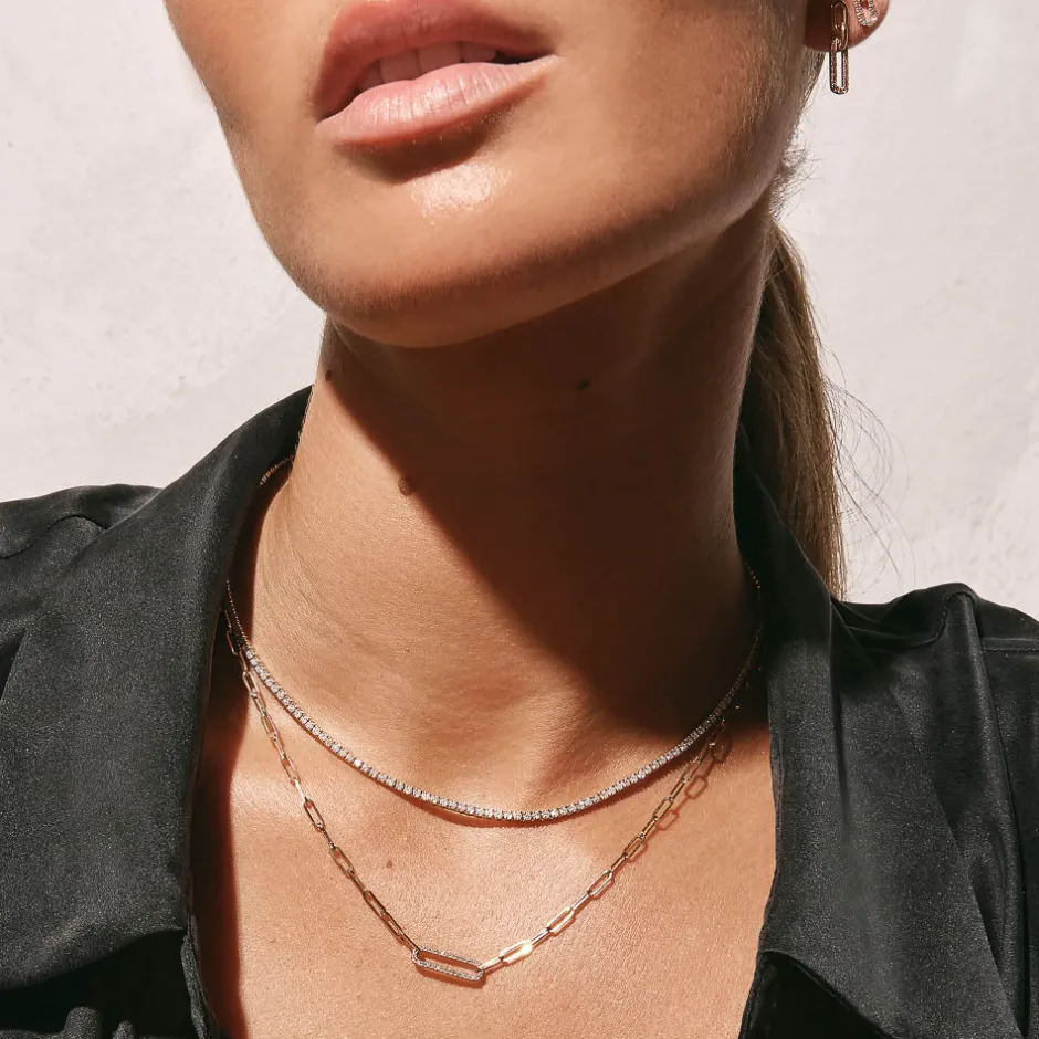 Discount Diamond Tennis Necklace in 10k Gold Best Selling Gifts | Gifts For Her