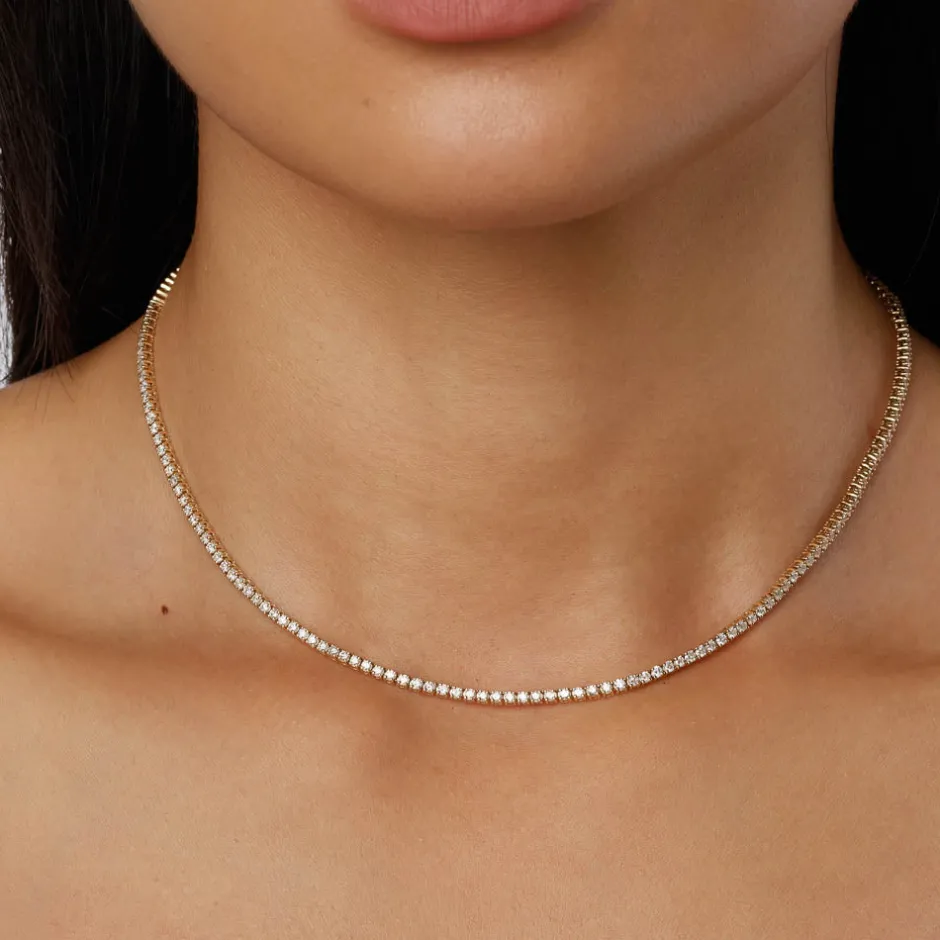 Discount Diamond Tennis Necklace in 10k Gold Best Selling Gifts | Gifts For Her