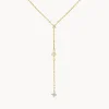 Fashion Diamond Trio Lariat Necklace in 10k Gold Best Selling Gifts | Natural Diamonds
