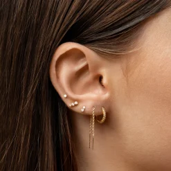 Hot Diamond Twin Cluster Studs in 10k Gold Best Selling Gifts | Bridal Gifts