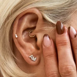 Hot Diamond Twin Cluster Studs in 10k Gold Best Selling Gifts | Bridal Gifts