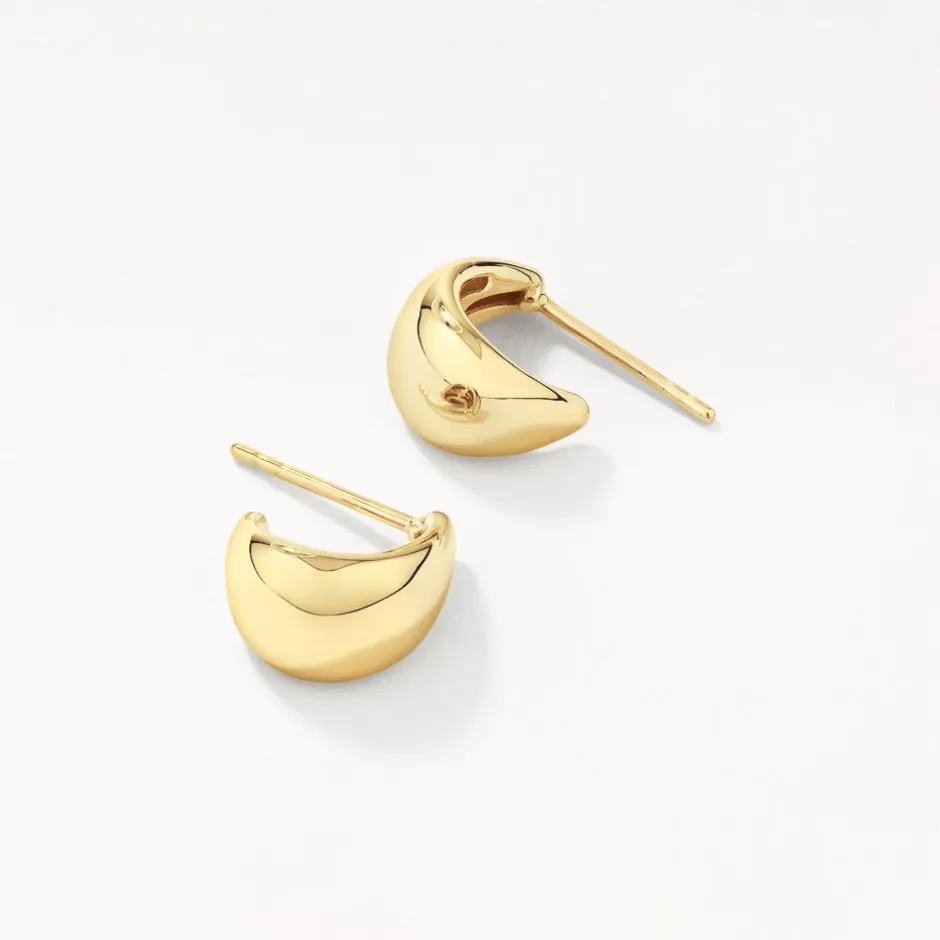 Sale Dome Huggie Stud Earrings in 10k Gold Earrings | Studs