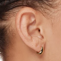 Sale Dome Huggie Stud Earrings in 10k Gold Earrings | Studs