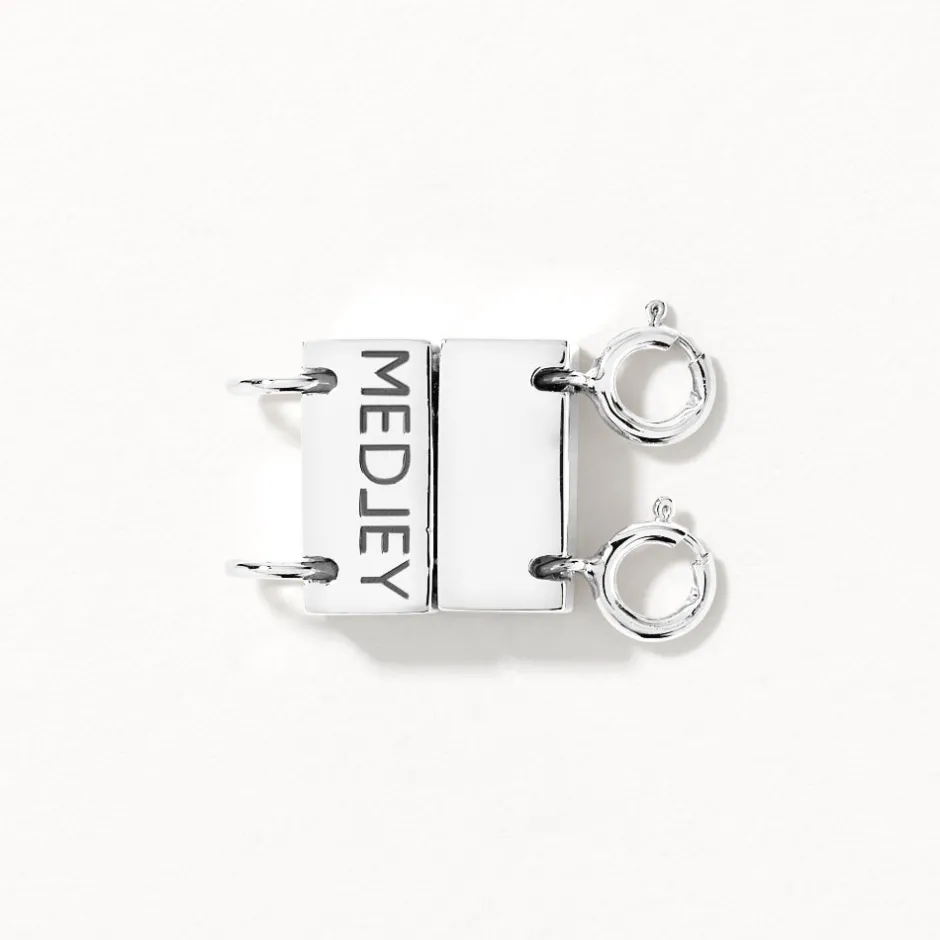 Discount Double Necklace Connector in Silver Under $150 | 925 Sterling Silver