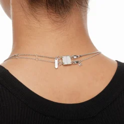 Discount Double Necklace Connector in Silver Under $150 | 925 Sterling Silver