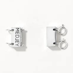 Discount Double Necklace Connector in Silver Under $150 | 925 Sterling Silver