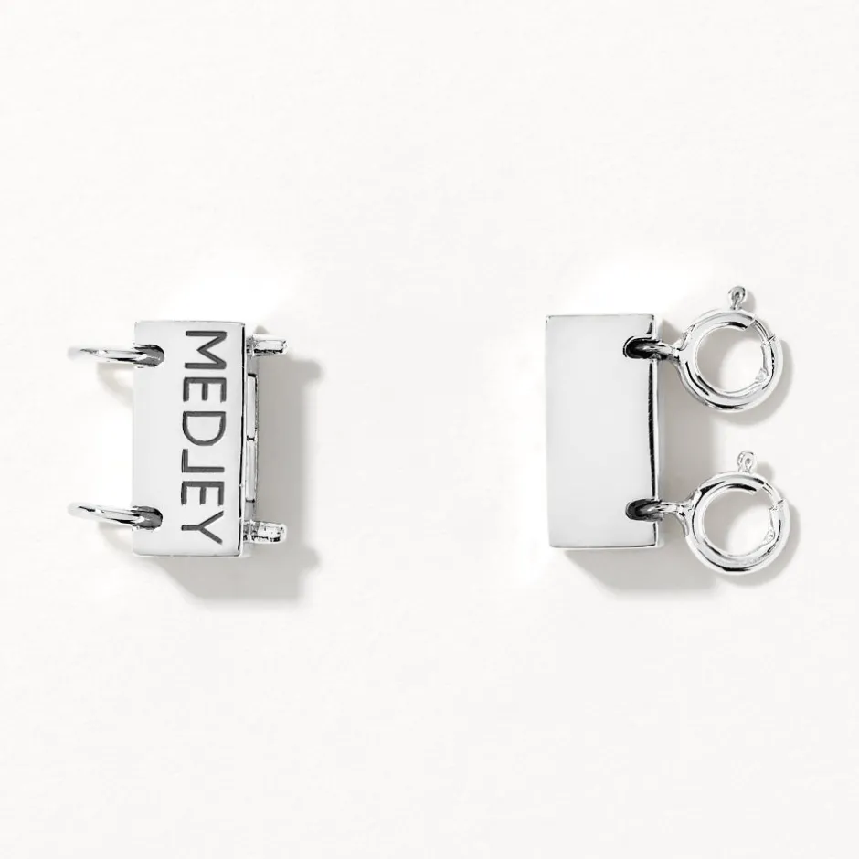 Discount Double Necklace Connector in Silver Under $150 | 925 Sterling Silver