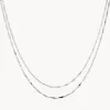 New Double Twist Bar Link Chain Necklace in Silver 925 Sterling Silver | Necklaces & Pendants