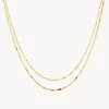Online Double Twist Bar Link Chain Necklace in Gold 18k Fine Gold Plated | Necklaces & Pendants