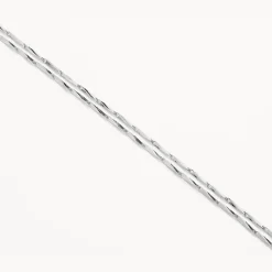 New Double Twist Bar Link Chain Necklace in Silver 925 Sterling Silver | Necklaces & Pendants