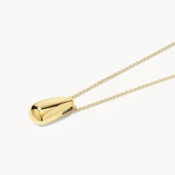 Outlet Drop Dome Pendant Necklace in Gold 18k Fine Gold Plated | Necklaces & Pendants