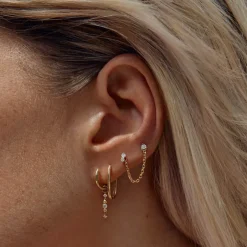 Sale Earring Connector Chain in 10k Gold Bridal Gifts | Best Friend Gifts