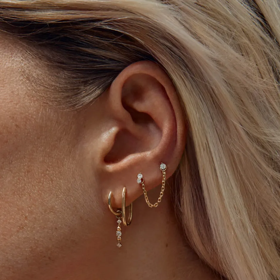 Sale Earring Connector Chain in 10k Gold Bridal Gifts | Best Friend Gifts