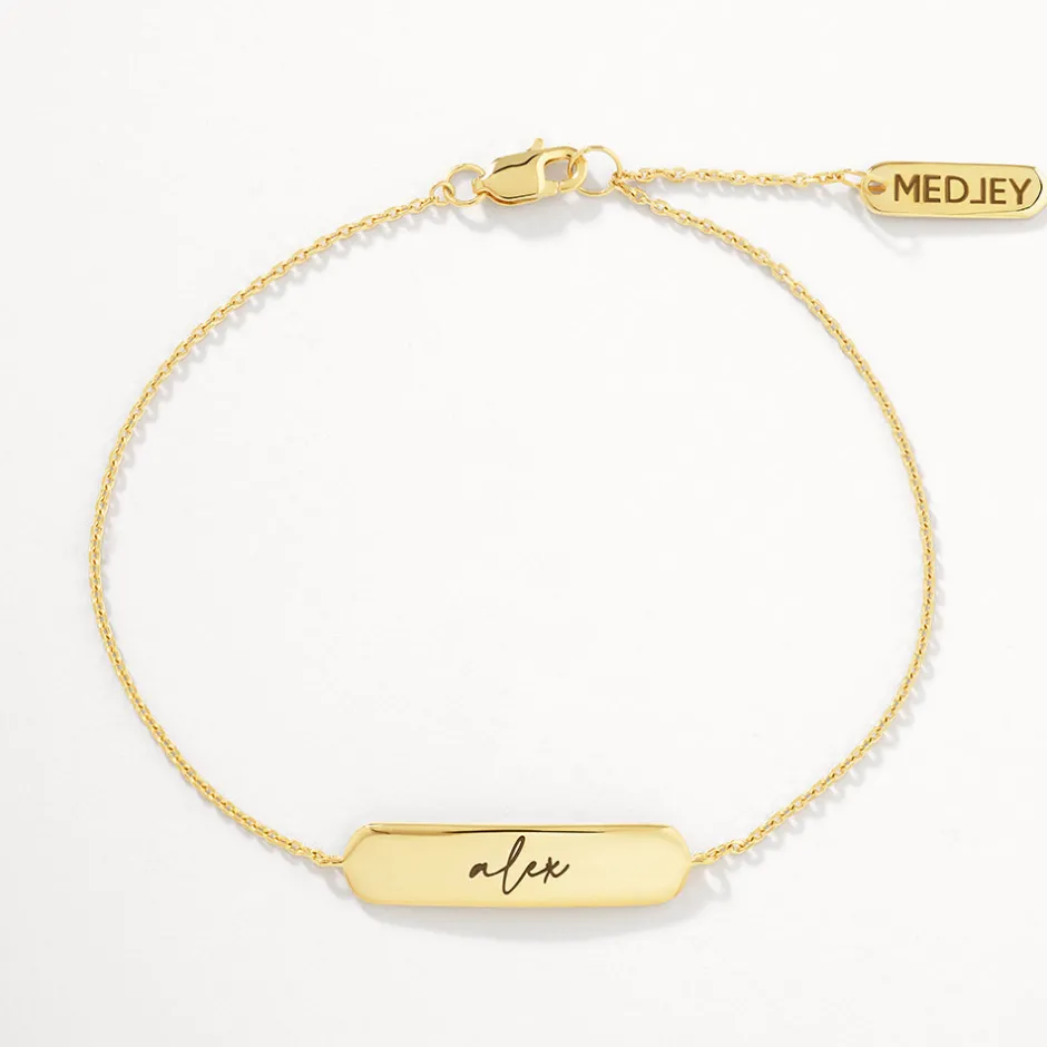 Discount Engravable Bar Bracelet in Gold Best Selling Gifts | Gifts For Her