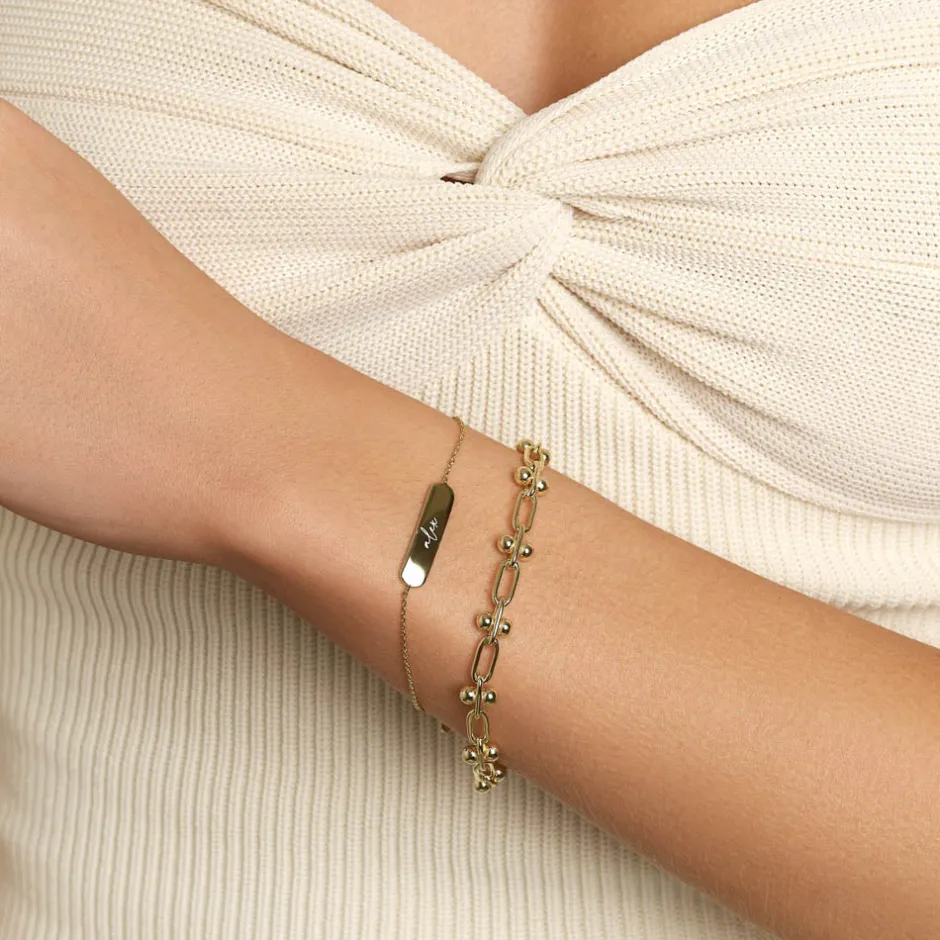 Discount Engravable Bar Bracelet in Gold Best Selling Gifts | Gifts For Her