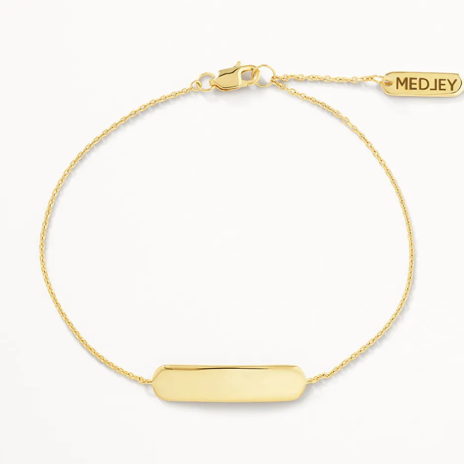 Discount Engravable Bar Bracelet in Gold Best Selling Gifts | Gifts For Her