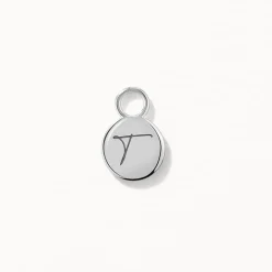 Outlet Engravable Circle Charm in Silver Engravable Jewellery | 925 Sterling Silver