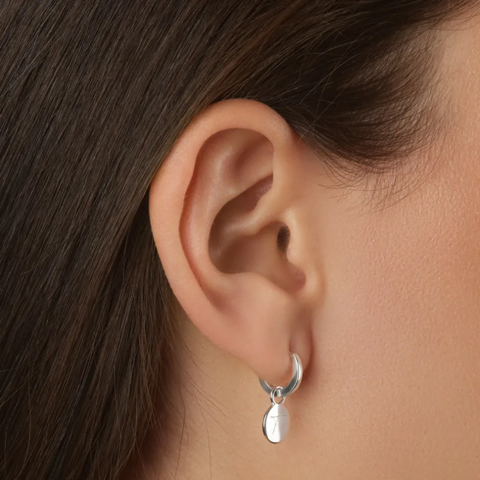 Outlet Engravable Circle Charm in Silver Engravable Jewellery | 925 Sterling Silver