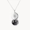 Fashion Engravable Circle Flip Locket Necklace in Silver Best Selling Gifts | Gifts For Her