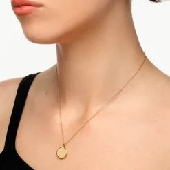 Best Engravable Circle Flip Locket Necklace in Gold Best Selling Gifts | Gifts For Her