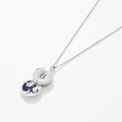 Fashion Engravable Circle Flip Locket Necklace in Silver Best Selling Gifts | Gifts For Her