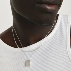 Sale Engravable Rectangle Flip Locket Necklace in Silver Gifts For Her | Engravable Jewellery