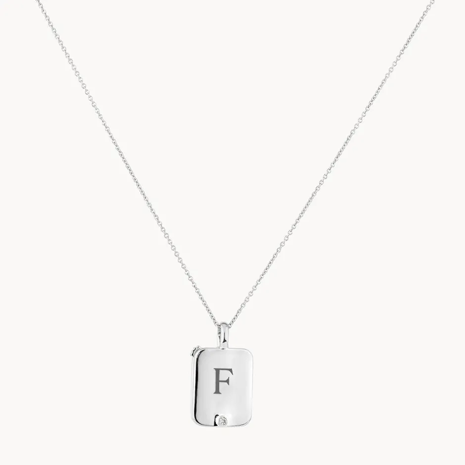Sale Engravable Rectangle Flip Locket Necklace in Silver Gifts For Her | Engravable Jewellery