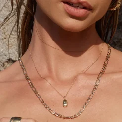 Sale Engravable Rectangle Locket Necklace in Gold Best Selling Gifts | Engravable Jewellery