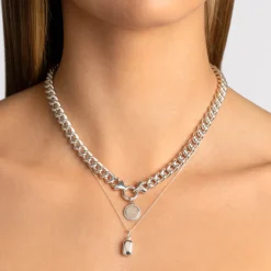 Clearance Engravable Rectangle Locket Necklace in Silver Best Selling Gifts | Engravable Jewellery
