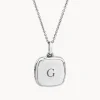 Best Engravable Square Locket Necklace in Silver Best Selling Gifts | Gifts For Her