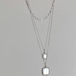 Best Engravable Square Locket Necklace in Silver Best Selling Gifts | Gifts For Her