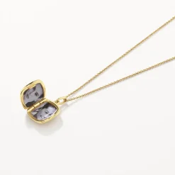 Hot Engravable Square Locket Necklace in Gold Best Selling Gifts | Gifts For Her