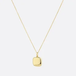 Hot Engravable Square Locket Necklace in Gold Best Selling Gifts | Gifts For Her